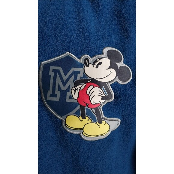 Disney Store Mickey Mouse 1/4 Zip Fleece Pullover Unisex Size Large - Picture 4 of 8